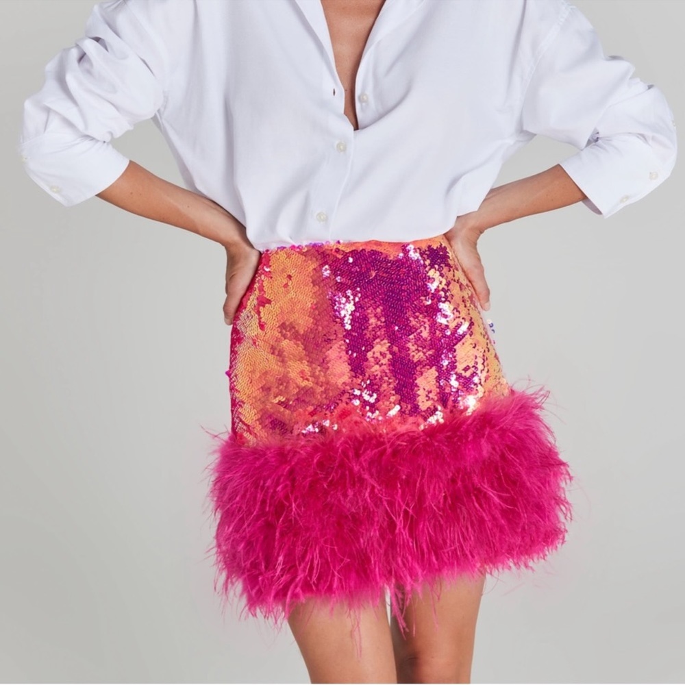 Nadine Merabi Pink Roxy Skirt